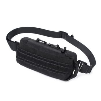 EDC Tactical Sling Chest Pack Unisex Мултифункционална чанта Molle Hip Waist Bag Къмпинг Външна торбичка за съхранение Чанта за презрамка Разни вещи