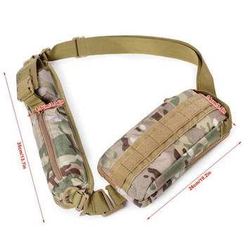 EDC Tactical Sling Chest Pack Unisex Multifunction Molle Hip Waist Bag Camping Outdoor Storage Pouch Shoulder Strap Sundries Bag
