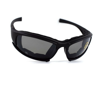 X7 C5 Поляризирани спортни очила 4 лещи Военни армейски слънчеви очила на открито Тактически лов Страйкбол Glggles Туристически очила