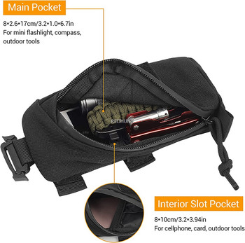 Тактическа чанта Molle Военна EDC джобове за инструменти Външна раница Презрамка за рамо Чанта за аксесоари Компактна чанта за телефон