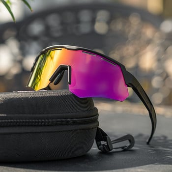 Γυαλιά ποδηλάτου ROCKBROS Polarized ανδρικά γυναικεία γυαλιά ποδηλάτου 4Lens MTB Road Cycling γυαλιά γυαλιά ηλίου με σκελετό Myopia