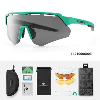 ROCKBROS Velosipēdu Brilles Polarizētas Vīriešu Sieviešu Velosipēdu Brilles 4Lens MTB šosejas riteņbraukšanas brilles ar tuvredzības ietvaru saulesbrilles