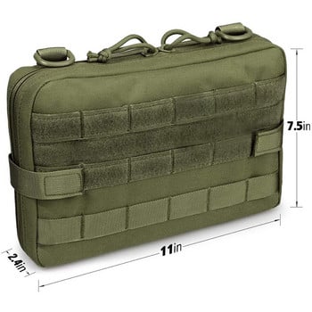 Тактическа чанта Molle Къмпинг на открито Катерене Мултифункционален колан за кръста Комплекти за първа помощ Медицинска чанта Армейска военна EDC торбичка
