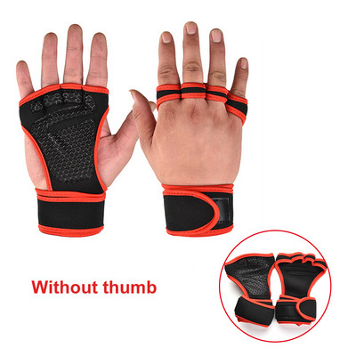 1paar raskuste tõstmise treeningkindaid meestele Naistele Fitness Sport Kehaehitus Võimlemine Jõusaal Käte randme peopesa kaitsvad kindad