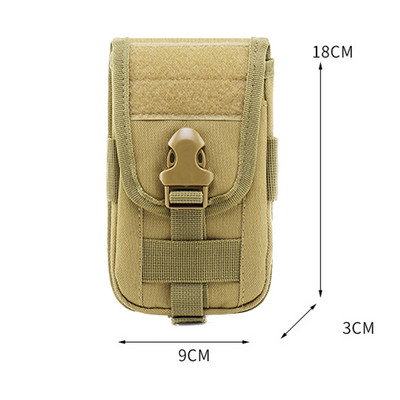 Vanjska kamuflažna torba Držač za mobilni telefon Pojas Molle torbica Sportska lovačka torbica Višenamjenska taktička torbica za novčanik