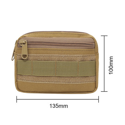 Vanjska kamuflažna torba Držač za mobilni telefon Pojas Molle torbica Sportska lovačka torbica Višenamjenska taktička torbica za novčanik