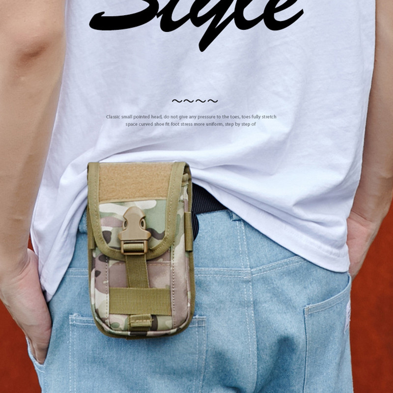 Vanjska kamuflažna torba Držač za mobilni telefon Pojas Molle torbica Sportska lovačka torbica Višenamjenska taktička torbica za novčanik