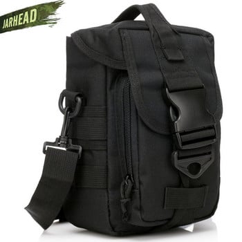 600D Nylon τσάντα αδιάβροχη Military Molle Sport Bag Utility Ταξιδιωτική Τσάντα μέσης Sling Τσάντες ώμου Πεζοπορία Ταξιδιωτική τσάντα εξωτερικού χώρου