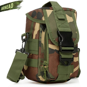 600D Nylon τσάντα αδιάβροχη Military Molle Sport Bag Utility Ταξιδιωτική Τσάντα μέσης Sling Τσάντες ώμου Πεζοπορία Ταξιδιωτική τσάντα εξωτερικού χώρου