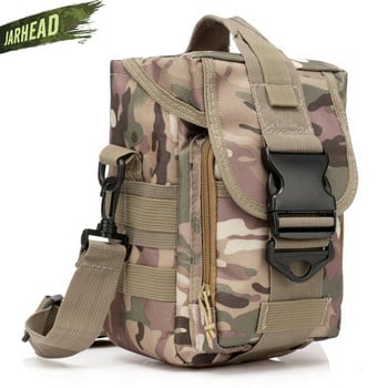 600D Nylon τσάντα αδιάβροχη Military Molle Sport Bag Utility Ταξιδιωτική Τσάντα μέσης Sling Τσάντες ώμου Πεζοπορία Ταξιδιωτική τσάντα εξωτερικού χώρου