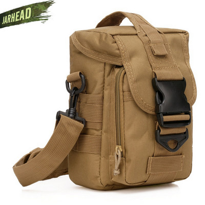600D Nylon τσάντα αδιάβροχη Military Molle Sport Bag Utility Ταξιδιωτική Τσάντα μέσης Sling Τσάντες ώμου Πεζοπορία Ταξιδιωτική τσάντα εξωτερικού χώρου