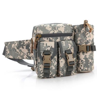 Тактическа мъжка раница за кръста Найлонова туристическа бутилка за вода Калъф за телефон Спорт на открито Армейски военен лов Катерене Къмпинг чанта за колан
