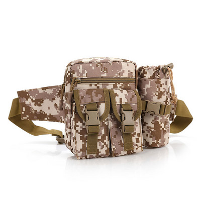 Тактическа мъжка раница за кръста Найлонова туристическа бутилка за вода Калъф за телефон Спорт на открито Армейски военен лов Катерене Къмпинг чанта за колан