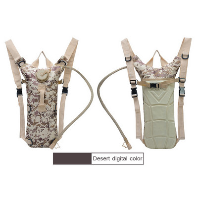 3-liitrine veekott, sportlik ratsutamine, taktikaline kaameli kott, seljakott Niisutus, sõjaline kamuflaažikott seljakott matkapakk jalgrattakott