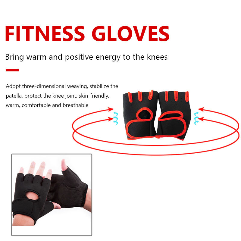 Poolsõrmega spordikindad raskuste tõstmine fitnessikindad välisspordiks jalgrattasõiduks hingavad põrutusi summutavad treeningud jõusaalikindad