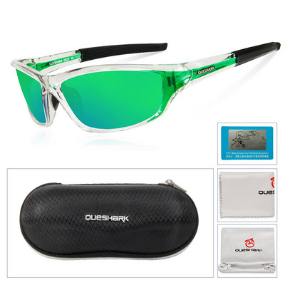 Queshark UV400 поляризирани очила за къмпинг, туризъм, спортни слънчеви очила, състезателни велосипеди, ски очила, риболов, колоездене, шофиране, очила