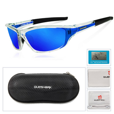 Queshark UV400 поляризирани очила за къмпинг, туризъм, спортни слънчеви очила, състезателни велосипеди, ски очила, риболов, колоездене, шофиране, очила
