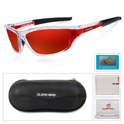 Queshark UV400 поляризирани очила за къмпинг, туризъм, спортни слънчеви очила, състезателни велосипеди, ски очила, риболов, колоездене, шофиране, очила