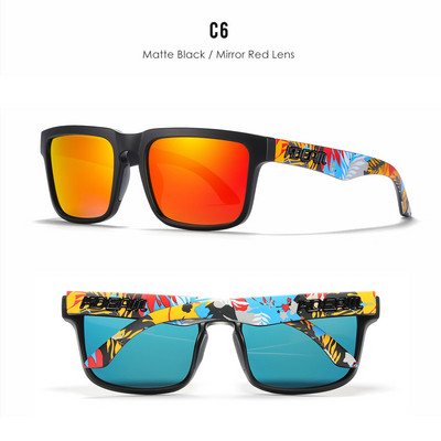 Cool Skull Design Sunčane naočale sa srebrnim lećama Polarizirane muške kvadratne okvire Marka KDEAM UV400 s mekim jastučićem za nos Sunčane naočale Ženske