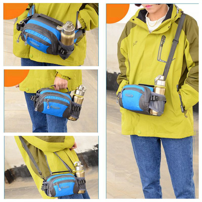 Jooksukott Marathon Waist Pack Mehed Naised Välisport Matkad Jalgrattatelefon Fanny Pack Jõusaal Fitness Veepudeli vöö kott