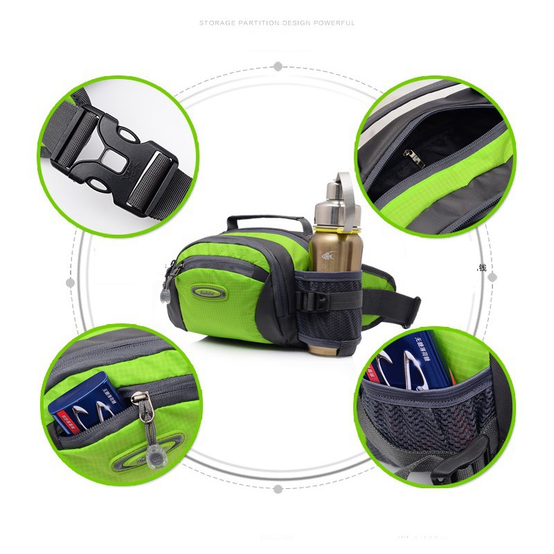 Jooksukott Marathon Waist Pack Mehed Naised Välisport Matkad Jalgrattatelefon Fanny Pack Jõusaal Fitness Veepudeli vöö kott