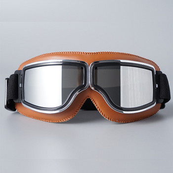 Ανδρικά γυαλιά μοτοσικλέτας JSJM ρετρό γυαλιά Harley για υπαίθρια αθλητική ιππασία εκτός δρόμου Αντιανεμικά γυαλιά Unisex, ανθεκτικά στη σκόνη, ρετρό στυλ
