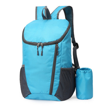 20L лека сгъваема раница водоотблъскваща чанта за жени мъже колоездене къмпинг катерене туризъм раница за пътуване