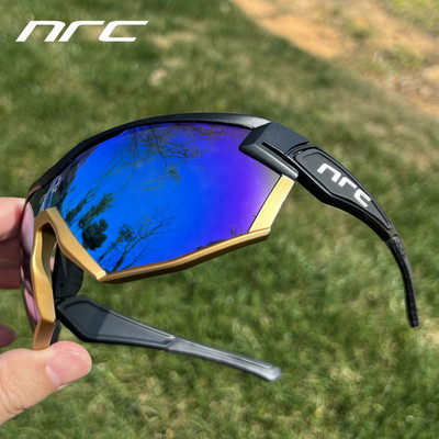 NRC Brand Cycling Glasses man Mountain Bike Bicycle Sport Cycling Sunglasses MTB Cycling Eyewear woman UV400 with soft Bag