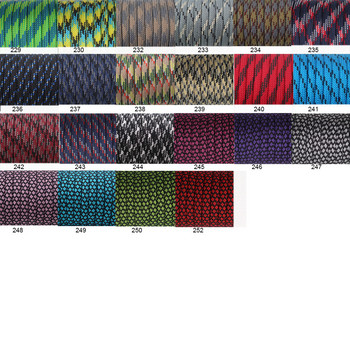YoouPara 250 Colors Paracord 550 Rope Type III 7 Stand 100FT 50FT Paracord Cord Rope Kit Survival Χονδρική