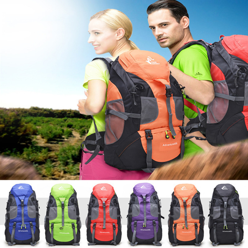 50L õues veekindel matkaseljakott Meeste matkareisid seljakotid naiste spordikott ronimine mägironimiskotid matkapakk