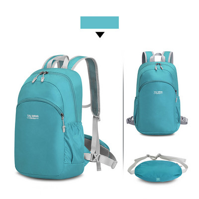 Πτυσσόμενο αδιάβροχο σακίδιο πλάτης 25L Εξωτερική πτυσσόμενη ελαφριά τσάντα γυναικεία τσάντα ακαδημίας Άνδρας πεζοπορίας πεζοπορίας