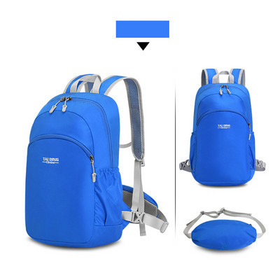 Πτυσσόμενο αδιάβροχο σακίδιο πλάτης 25L Εξωτερική πτυσσόμενη ελαφριά τσάντα γυναικεία τσάντα ακαδημίας Άνδρας πεζοπορίας πεζοπορίας