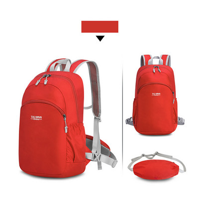 Πτυσσόμενο αδιάβροχο σακίδιο πλάτης 25L Εξωτερική πτυσσόμενη ελαφριά τσάντα γυναικεία τσάντα ακαδημίας Άνδρας πεζοπορίας πεζοπορίας