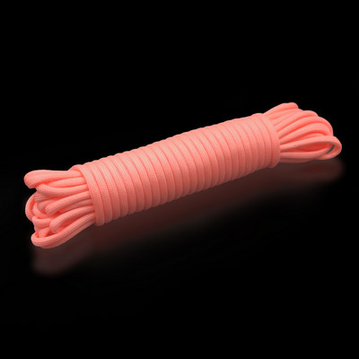 4 mm-es színes, világító ejtőernyős zsinór kötél pánt kötél figyelmeztető kötél Mil Spec Type One Strand hegymászó kemping túlélő felszerelés