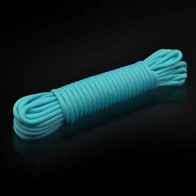 4 mm-es színes, világító ejtőernyős zsinór kötél pánt kötél figyelmeztető kötél Mil Spec Type One Strand hegymászó kemping túlélő felszerelés