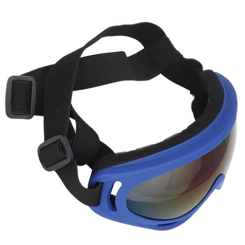 Nagyméretű kutyaszemüveg állítható pántok Stílusos színes lencsés kutya napszemüveg ütésálló motorozáshoz
