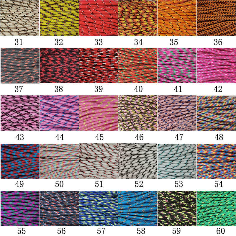 Dia 2mm 5M 10M 20M 30M One Cores Paracord ellujäämiseks Langevarjunöör Pael Telkimine Ronimine Telkimisköis Matkamine DIY Käevõru