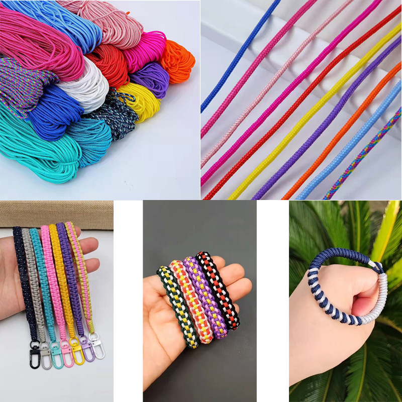 Dia 2mm 5M 10M 20M 30M One Cores Paracord ellujäämiseks Langevarjunöör Pael Telkimine Ronimine Telkimisköis Matkamine DIY Käevõru