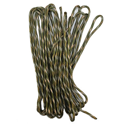 25FT/100FT 550 10-tuumaline Paracord 4 mm välikämpingu ellujäämistööriist PE tuletõrjeköis, puuvillane nöör langevarjuga matkamine
