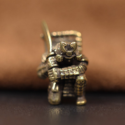 Japoniškas platus kardas samurajus EDC žalvario peilio karoliukai virvelės pakabukai lauko įrankiai pasidaryk pats „Paracord“ austos apyrankės, žavesiai, priedai