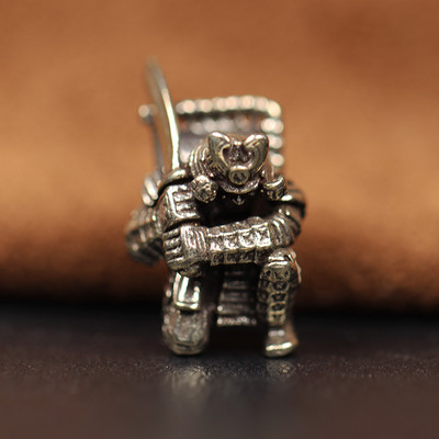 Japoniškas platus kardas samurajus EDC žalvario peilio karoliukai virvelės pakabukai lauko įrankiai pasidaryk pats „Paracord“ austos apyrankės, žavesiai, priedai