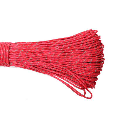 CAMPINGSKY Paracord 2mm frânghie reflectorizante 3 fire nucleu snur de camping în aer liber snur parașute cort cort multifuncțional