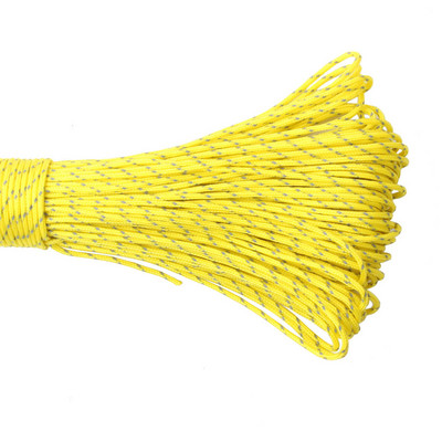 CAMPINGSKY Paracord 2mm frânghie reflectorizante 3 fire nucleu snur de camping în aer liber snur parașute cort cort multifuncțional