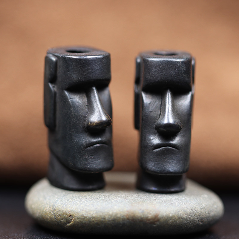 Lihavõttesaare kivikuju Vahimehe nuga helmed messingist kootud paracordpaela ripatsid õues EDC vihmavarju köis isetegemise tarvikud