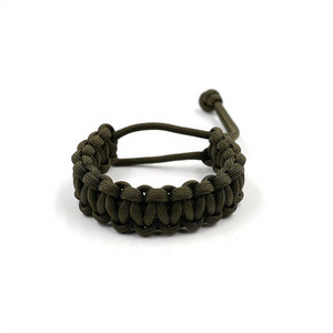 Vyriška Survival Paracord reguliuojama apyrankė Rankų darbo pinta apyrankė