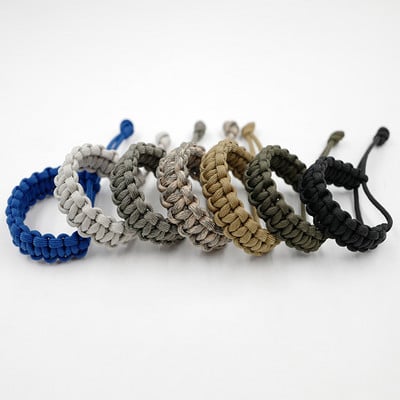 Мъжка регулируема гривна Survival Paracord Ръчно изработена плетена гривна