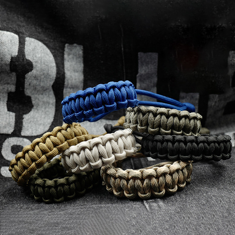 Vyriška Survival Paracord reguliuojama apyrankė Rankų darbo pinta apyrankė