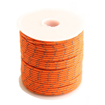 CAMPINGSKY Peegeldav Paracord 2mm 3-südamikuga välimatkanöör Langevarjunöör Paeltelk Multifunktsionaalne Corda