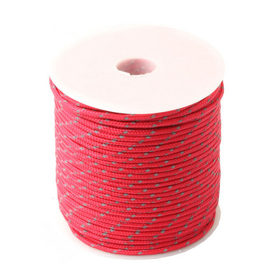 CAMPINGSKY Peegeldav Paracord 2mm 3-südamikuga välimatkanöör Langevarjunöör Paeltelk Multifunktsionaalne Corda