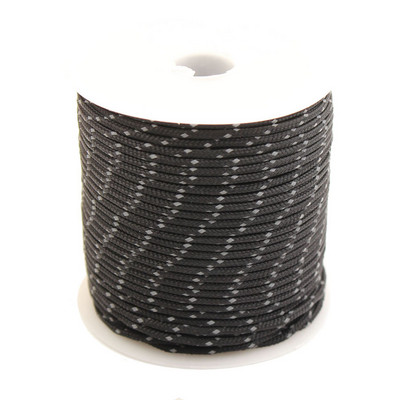 CAMPINGSKY Peegeldav Paracord 2mm 3-südamikuga välimatkanöör Langevarjunöör Paeltelk Multifunktsionaalne Corda